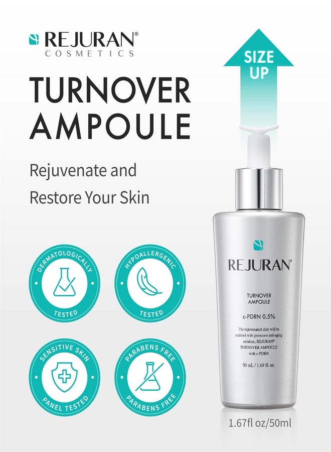 REJURAN® Turnover Ampoule, c-PDRN® [Larger Size] - Original Salmon DNA PDRN Face Serum for Rejuvenation, Firming, Hydration & Youthful Glow, Smooths Skin Texture. Korean Skincare (1.69 fl oz) - Image 2